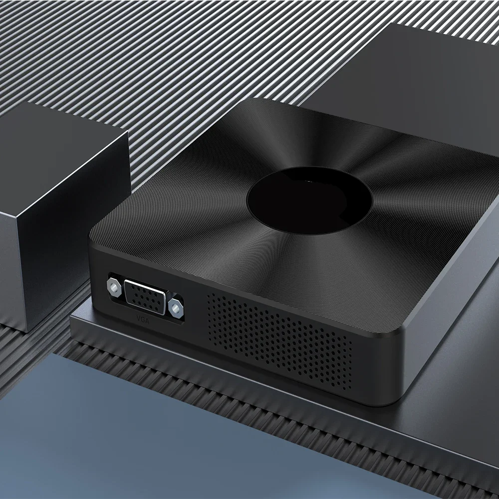 Mini PC NUC de Windows 10, Desktop Intel N3350, 8GB RAM, ROM 64GB, USB 3,0, 1 * HDMI-MI, 1 * VGA, LAN de Wi-Fi, processador central T92