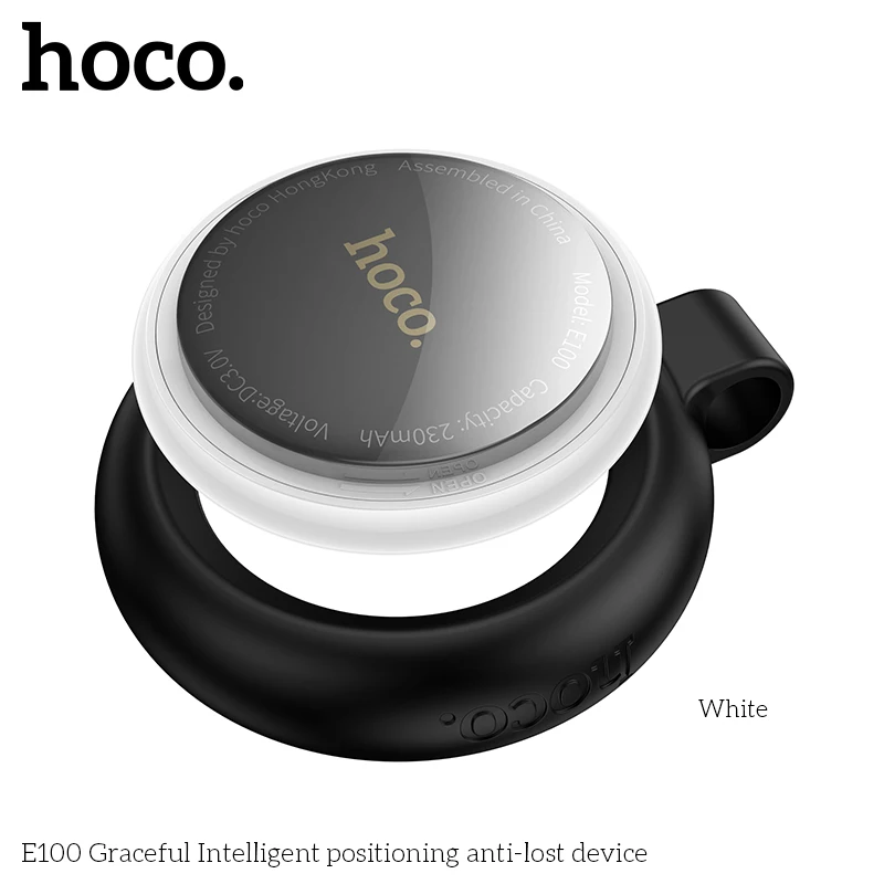 HOCO E100 Airtag Security BT GPS-метка на базе Apple Find My App Anti-Lost Tracker Locator Сигнализация для домашних животных Поиск ключей и кошелька с чехлом