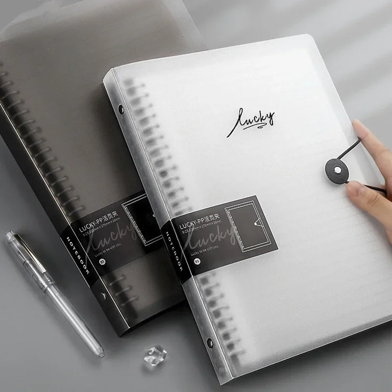 A5 B5 A4 Transparent Lose Blatt Binder Notebook Innen Kern Abdeckung Notizbuch Journal Planer Büro Schreibwaren Schule Liefert