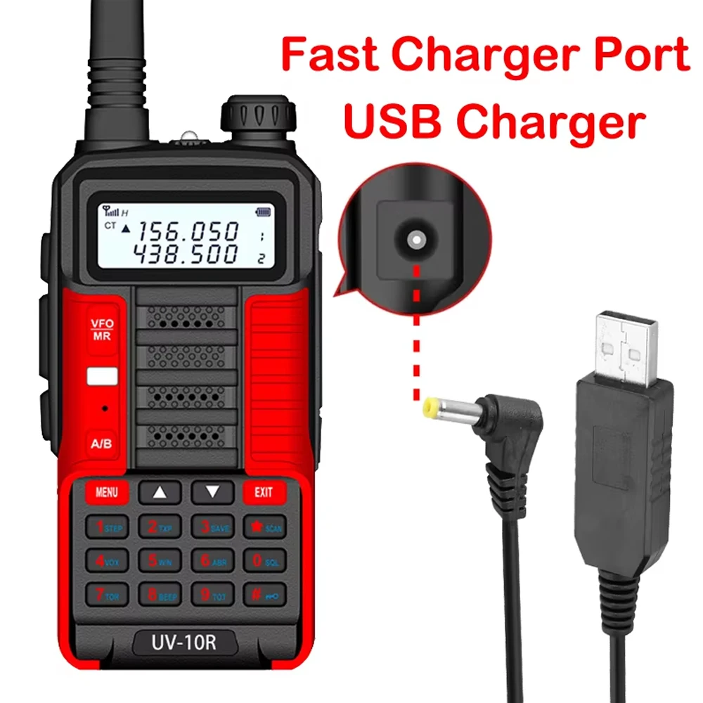 1PC Baofeng Uv 10r Professionele Walkie Talkies High Power Dual Band 2 Way Cb Ham Radio Hf Transceiver Vhf Uhf Bf UV-10R Nie