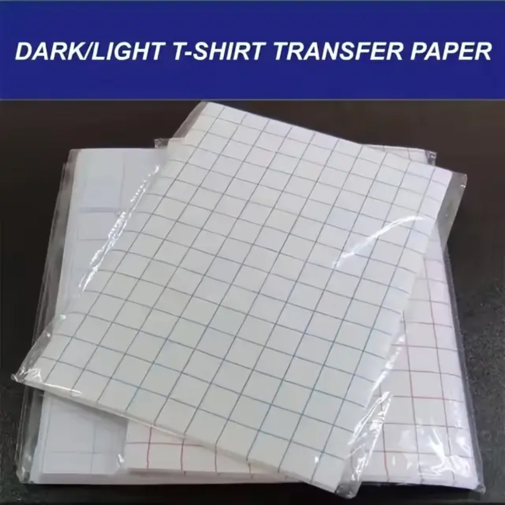 Heat Transfer Paper for T Shirts 10 Sheets 8.5" X 11" Inkjet Printable Sublimation Transfer Paper for DIY Dark/Light Fabric