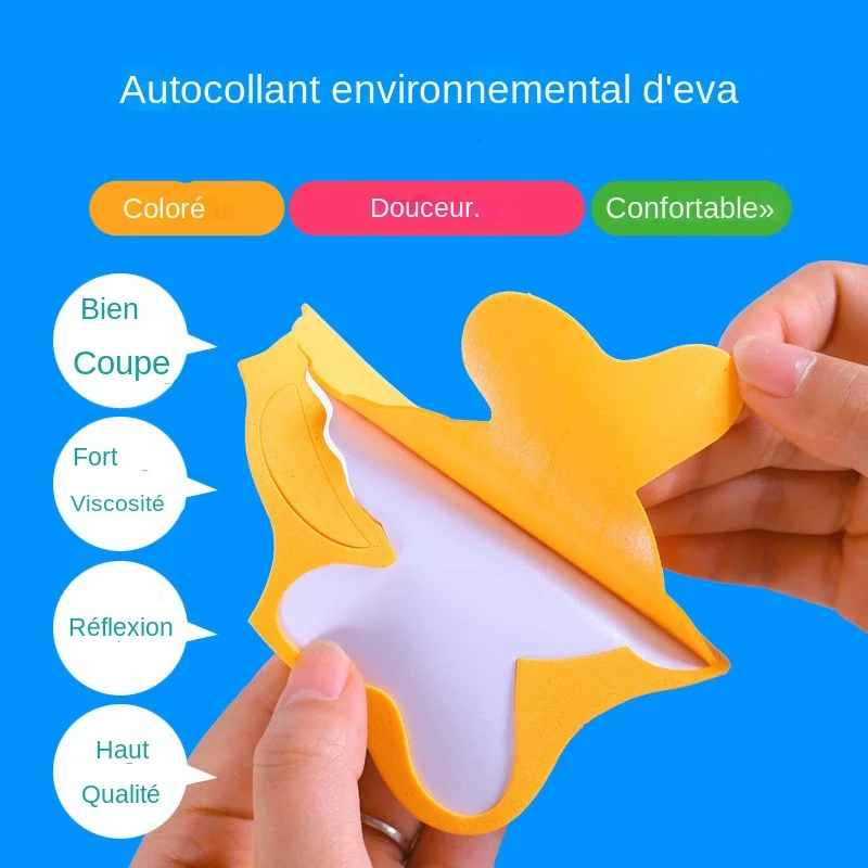 Autocollants 3D en mousse EVA, 10 pièces, Puzzle, animaux de dessin animé, 20 Styles, jouets éducatifs d'apprentissage précoce faits à la main, cadeau pour enfants
