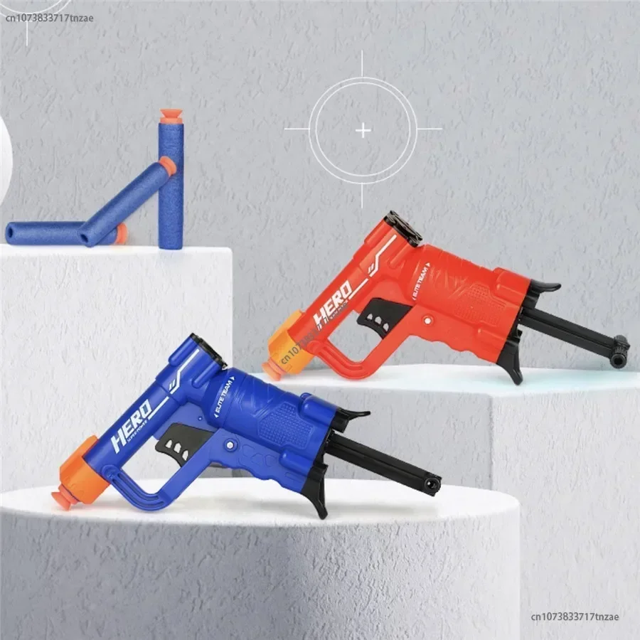 2024 ใหม่ล่าสุด Mini Bullet Gun คู่มือการใช้งานชุดสําหรับ Nerf กระสุนของเล่นปืนพกเด็ก Dart Ball ปืนของเล่นคริสต์มาสของขวัญ