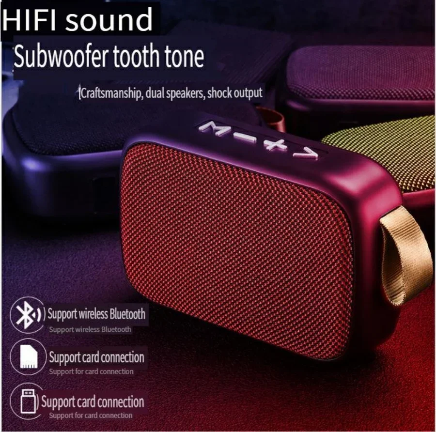 Stof draadloze Bluetooth-luidspreker buiten plug-in chuck luidspreker creatieve draagbare mini-subwoofer cadeau