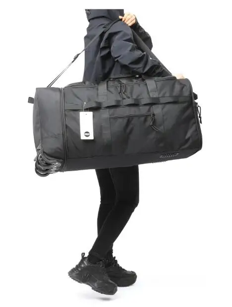 Bolsa de lona dobrável com 90l, com 3 rodas, 28 polegadas, bolsa para movimentação de casa com rodas, grande capacidade, sacos de viagem com rodinhas
