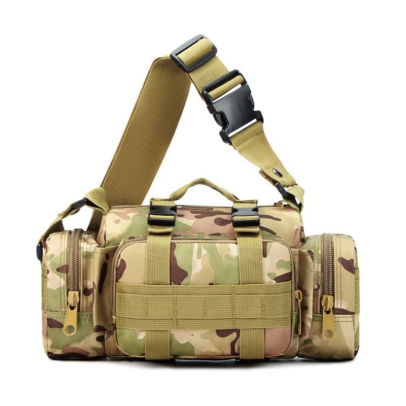 Bolsa de cintura masculina multifuncional para camuflagem 3D, kit de bolsa de câmera 3D, bolsa de pesca masculina, bolsa de cintura mágica, esportiva, grande capacidade