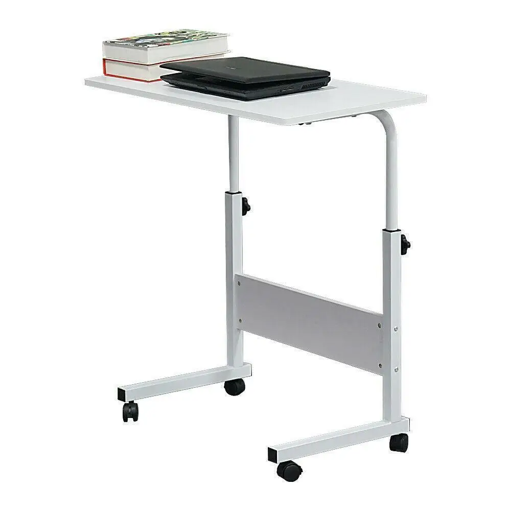 Mobile adjustable laptop desk portable computer rack