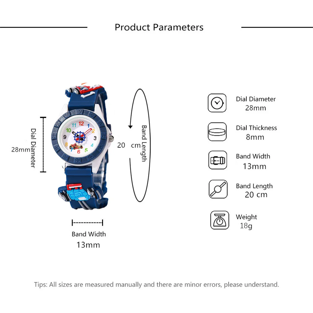 Mode Schattige Sport Kinderen Cartoon Robort Horloge Siliconen Casual Mooie Klok