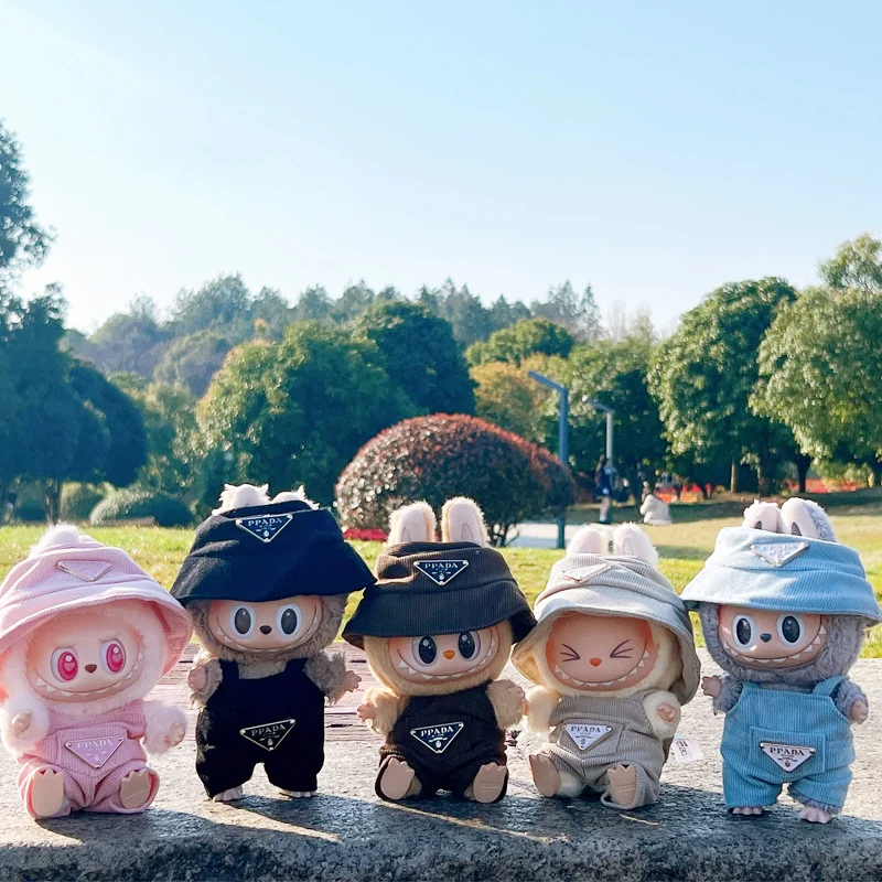ไม่มีตุ๊กตา, สำหรับลาบูบูตุ๊กตาเสื้อผ้าชุดหมวก 17 ซม.เสื้อผ้ารองเท้าตุ๊กตา DIY อุปกรณ์เสริมการฝึกอบรมนั่งเกมปาร์ตี้ของเล่นของขวัญ