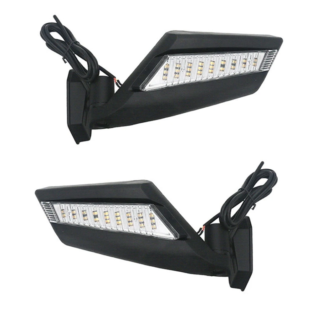 2 uds espejo retrovisor UTV con luz LED de intermitente para Bombardier Can-Am Maverick X3 Turbo(R) 2017-2020