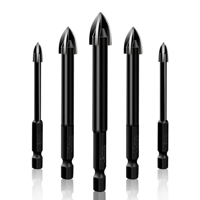 10 pçs 6mm diamante brocas buraco viu conjunto para telha concreto tijolo vidro cerâmica madeira metal brocas conjunto de ferramentas de perfuração