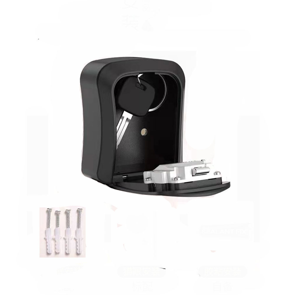 plastic Key Lock Box Wall Mounted Key Safe Box Weatherproof 4 Digit Combination Key Storage Lock Box