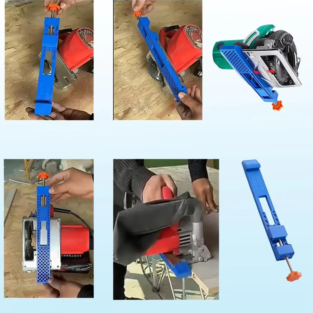 1/2Pcs Adjustable Cutting Machine Base Guide Circular Saw Milling Positioning Clamps Circular Saw GuideWoodwork