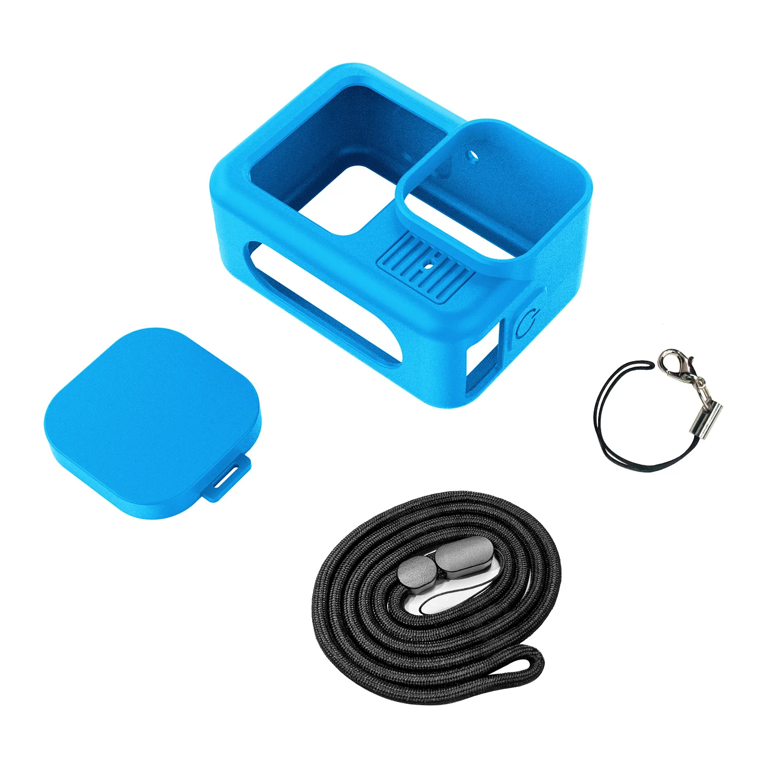 Protective Silicone Case for GoPro Hero 13 Black Tempered Glass Screen Protector Film Lens Cap Cover For Go Pro Accessory