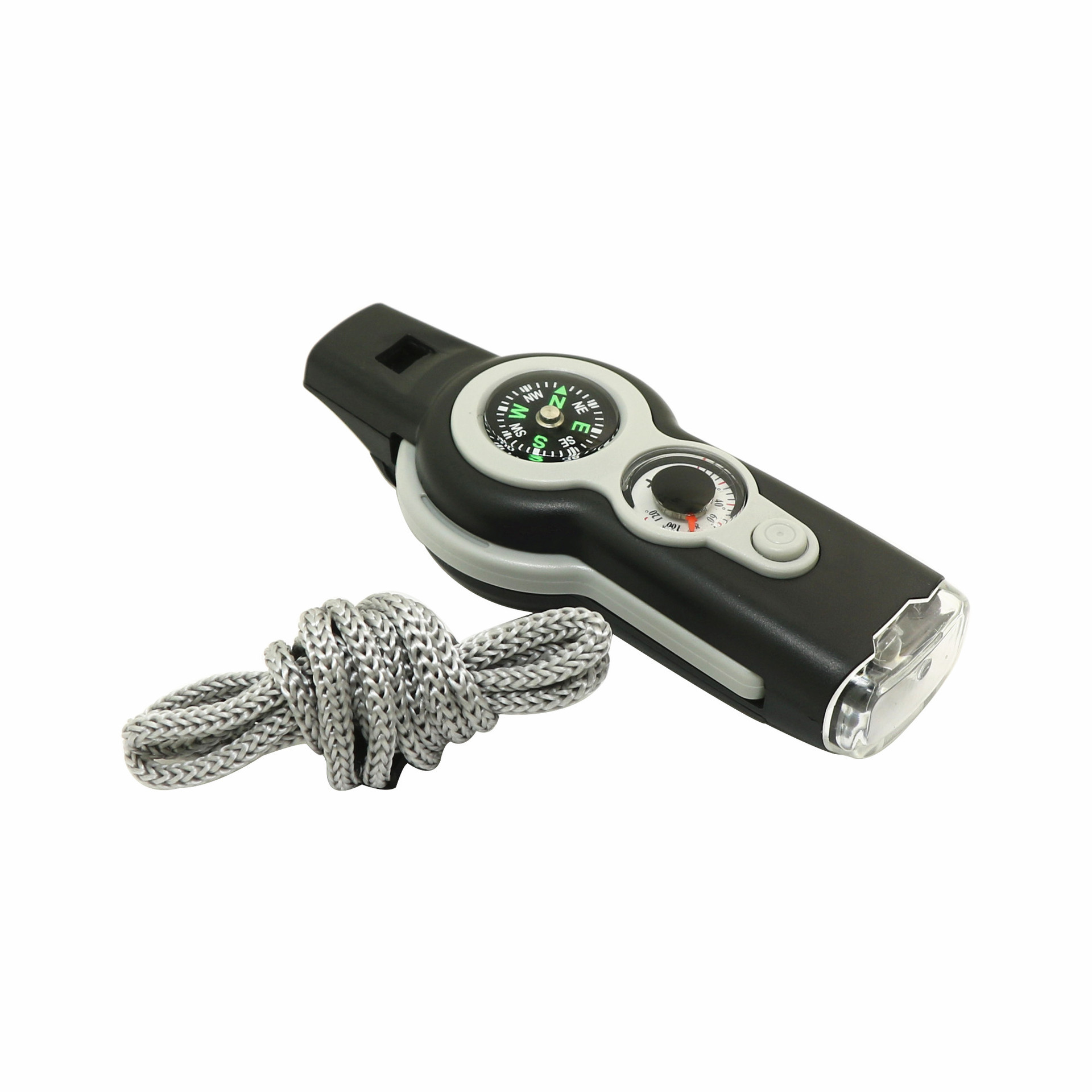 Zk30 7 in1 Überlebens pfeife im Freien Multifunktion ale Überlebens pfeife Taschenlampe Reflektor Lupe Fach Kompass
