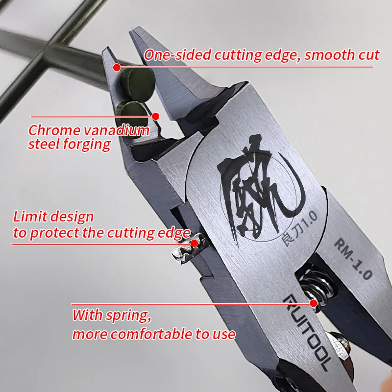 4,7-inch modeltang Ultradunne Gundam-modelbouwgereedschappen met één randen voor beginners om plastic modellen te repareren en te repareren