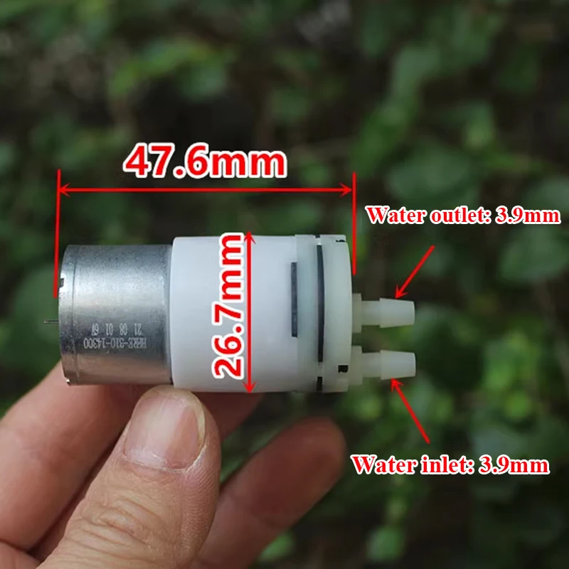 Micro Self-priming Suction Water Pump DC 3.7V 5V 6V Mini 310 Motor Water Pump Small Diaphragm Air Water Pump DIY Tea Table