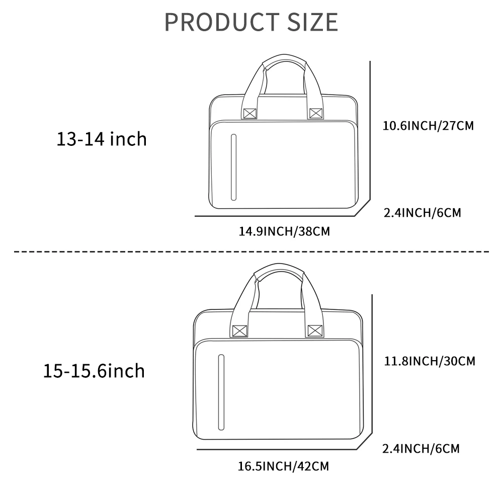 Custodia per laptop 13 14 15 16 pollici Valigetta per computer con tracolla a tracolla per MacBook Air /Pro, HP DELL ASUS Matebook