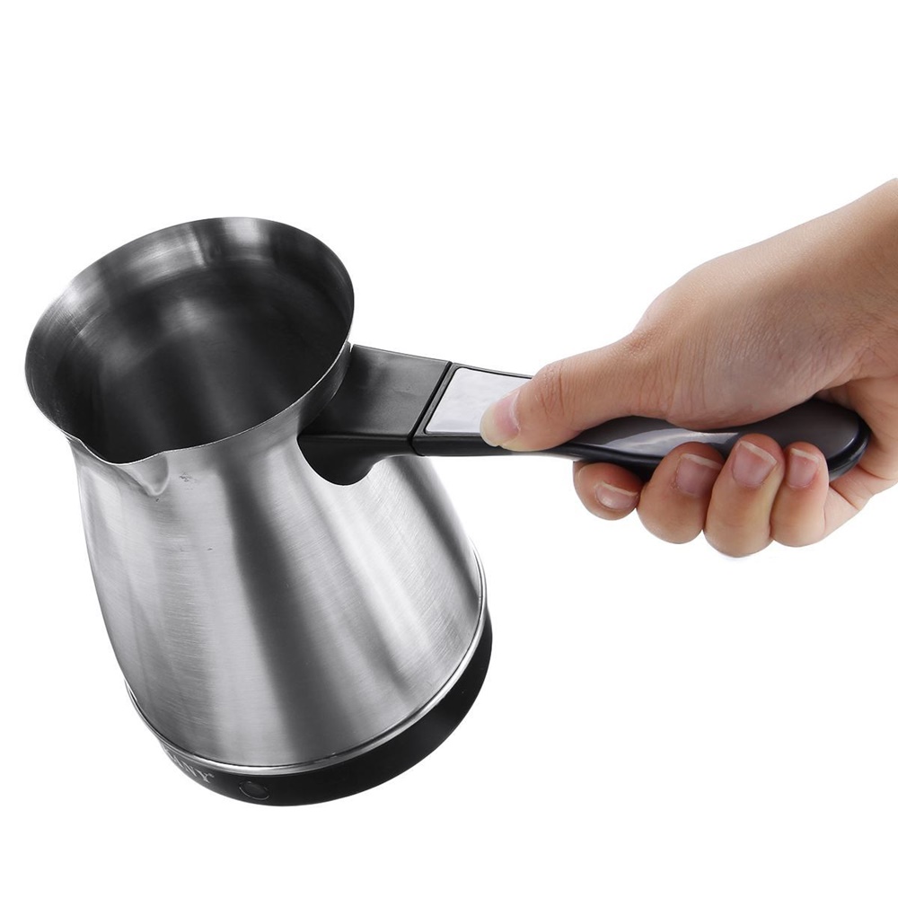 Cafetera turca de 500ML, Hervidor eléctrico, tetera portátil de acero inoxidable, caldera de agua, tetera de 220V, 5 tazas para el hogar
