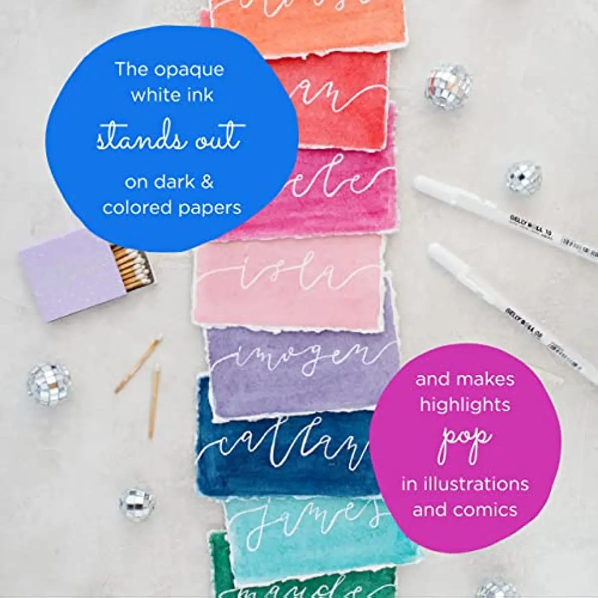 1/3PCS SAKURA Gelly ROLL ปากกาเจล Highlight MARKER สําหรับ Journaling Art Drawing คลาสสิกหมึกสีขาวสารพันจุด Fine Medium Bold