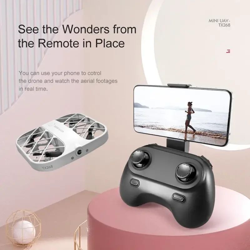 JJRC-Mini drones Hknit avec caméra Delon, 8K, 4K, quadricoptère avec caméra transmettant un OVNI, télécommande, jouets d'avion en temps réel