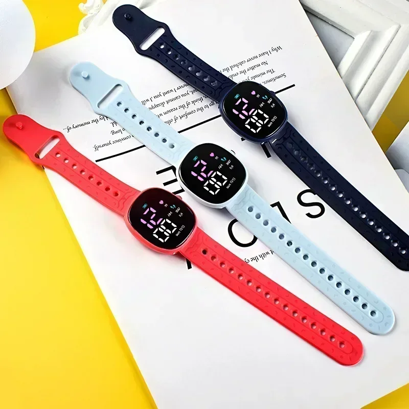 Nuevo reloj electrónico LED para estudiantes, reloj de pulsera para niños, reloj Digital deportivo resistente al agua para niños, reloj para niños