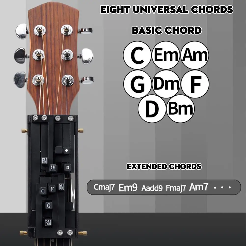 Acordes de ayuda para guitarra, sistema de aprendizaje de guitarra portátil, enseñanza para principiantes, herramientas de práctica, accesorios para guitarra