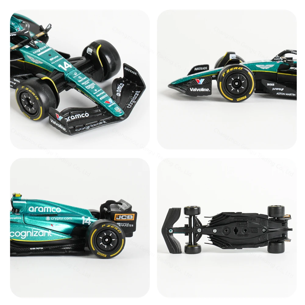 Bburago 1:43 2023 アストンマーティン AMR23 F1 フォーミュラカーダイキャスト車グッズモデルレーシングおもちゃ