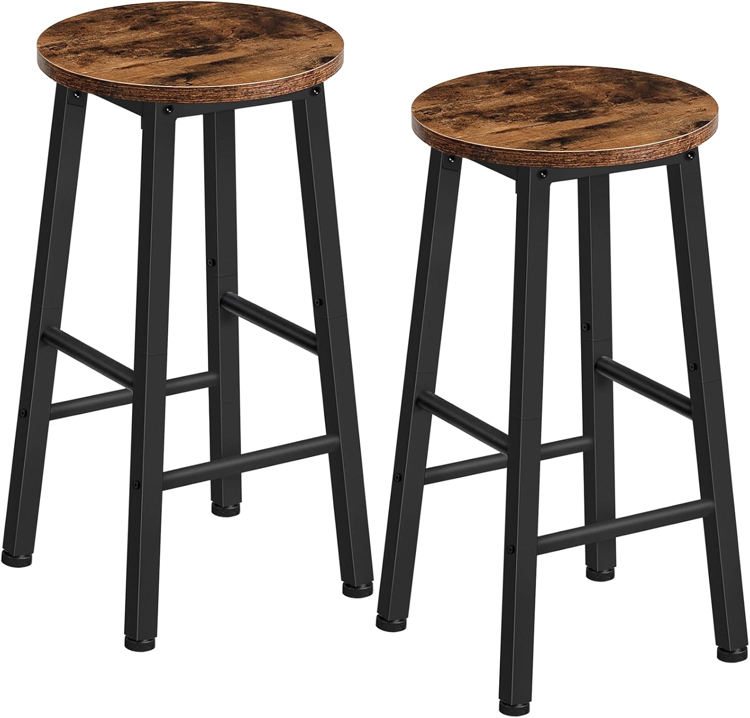 Taburete alto de Cocina, Juego de 2 Taburetes, Resistente y Estable, para Comedor