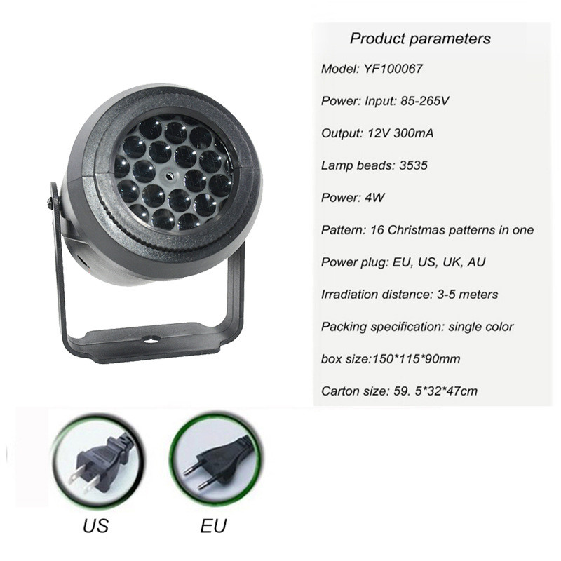 Śnieżynka lampa projekcyjna projektor boże narodzenie śnieżynka imprezowy ogrodowy światła dekoracyjne dekoracja świąteczna sceniczny