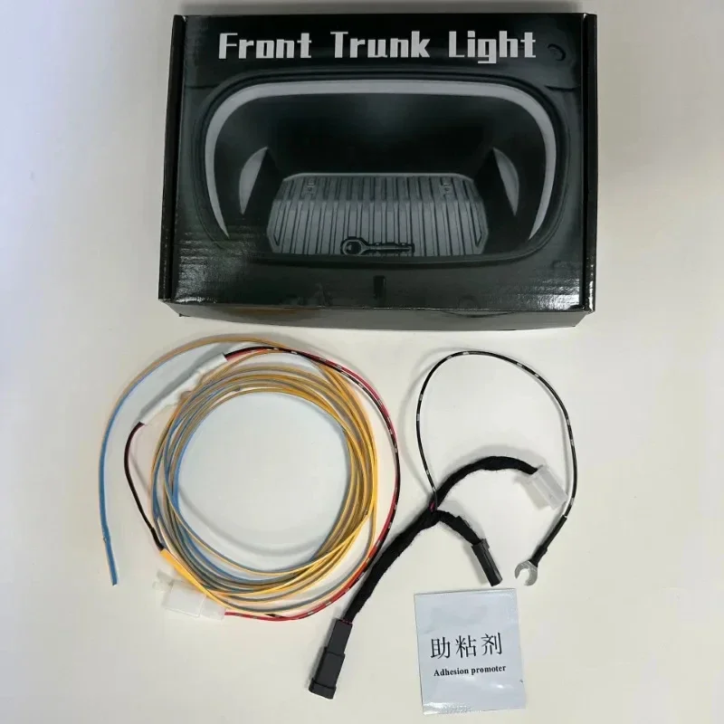 Tira de luces de maletero para Tesla Model 3 3 + lámpara LED de ambiente iluminación Frunk 3500K 8000K nuevo Model3 Highland 2024 accesorios de coche