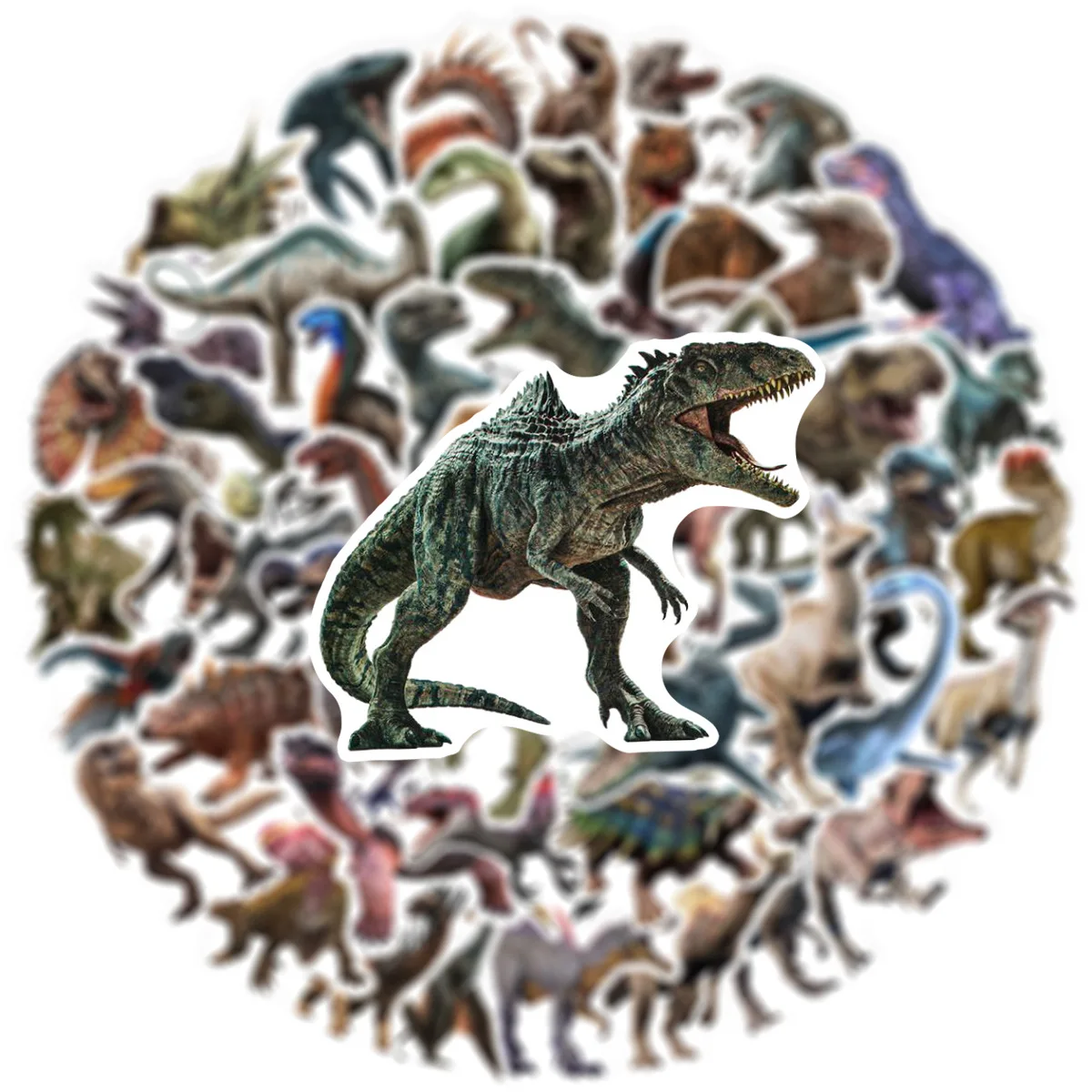 50 個ジュラ紀恐竜ステッカー子供のおもちゃギフト DIY ラップトップ電話スーツケースノートブック古代動物ステッカー落書きデカール