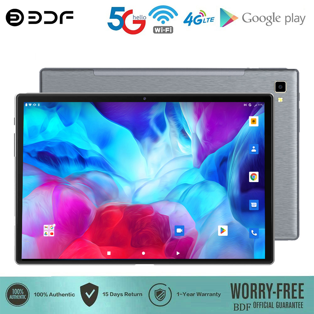 Bdf-Androidタブレット,HDディスプレイ,5gパッド,オクタコア,8GB RAM, 256GB ROM, 4g lte,5g wifi,pcタブレット,ダブルSIMカード6000mah,10.1インチ,新品