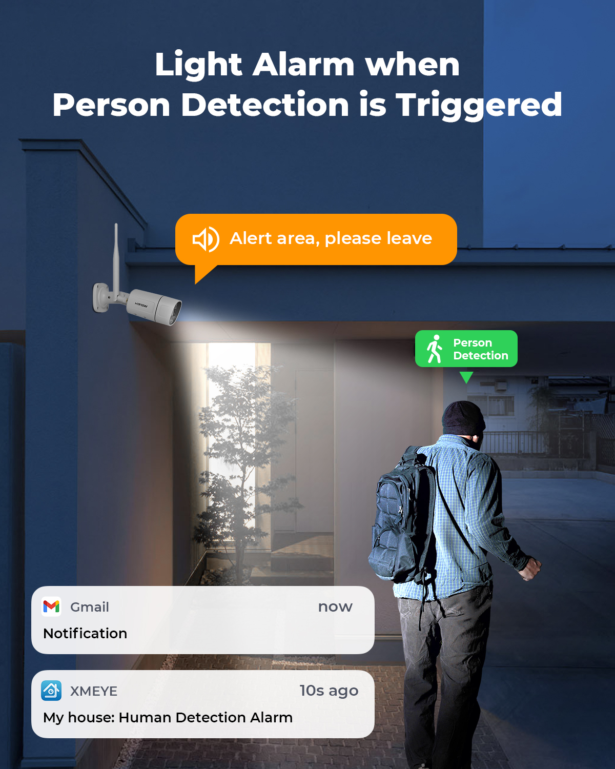 H.view 8CH 5mp Không Dây CCTV Hệ Thống Kit NVR Wifi Ngoài Trời AI IP Âm Thanh Máy Ảnh Hệ Thống An Ninh Video Giám Sát Kit Xmeye ứng Dụng