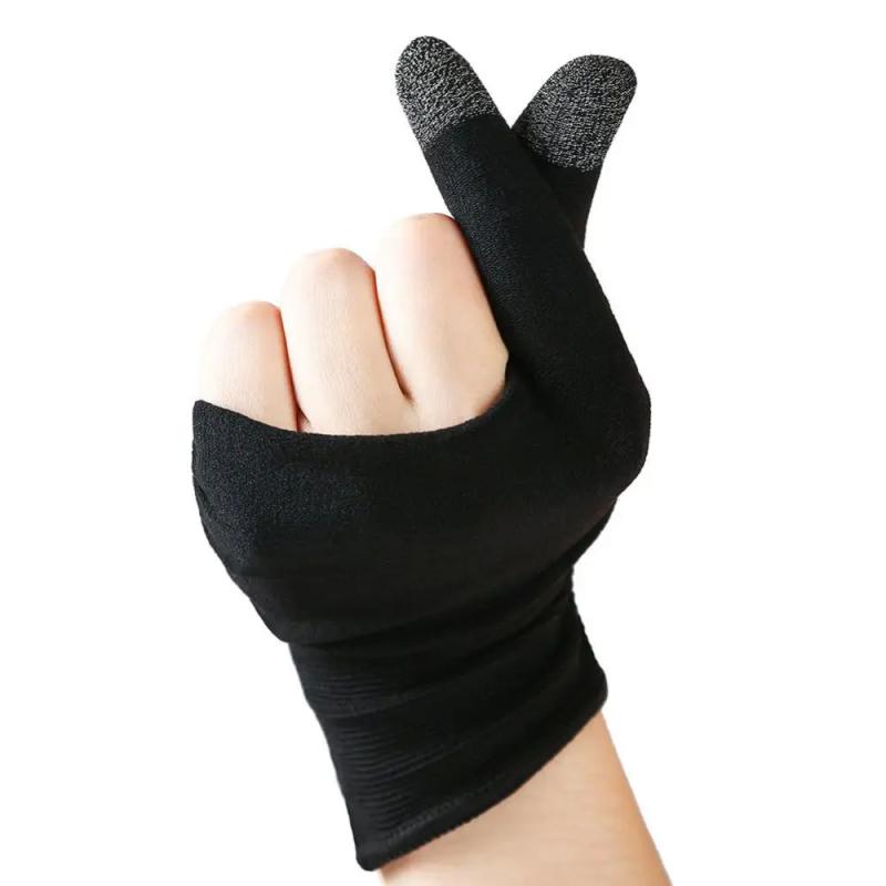 Sarung tangan jari kontroler Game untuk PUBG Genshin Anti Slip sensitif layar sentuh lengan Game ponsel Gamepad