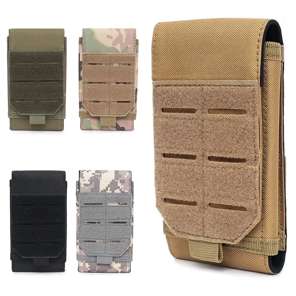 Sport all'aria aperta Molle Custodia per telefono Marsupio Borsa per attrezzi EDC Supporto per telefono cellulare Escursionismo Caccia Accessori da campeggio Borsa per fondina magnetica