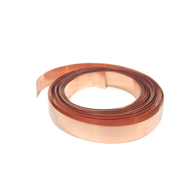 Striscia di rame puro 5M 0,15 / 0,2 mm Cinghia T2 Cu ad alta purezza per connessione batteria agli ioni di litio Strisce di rame Connettore di saldatura