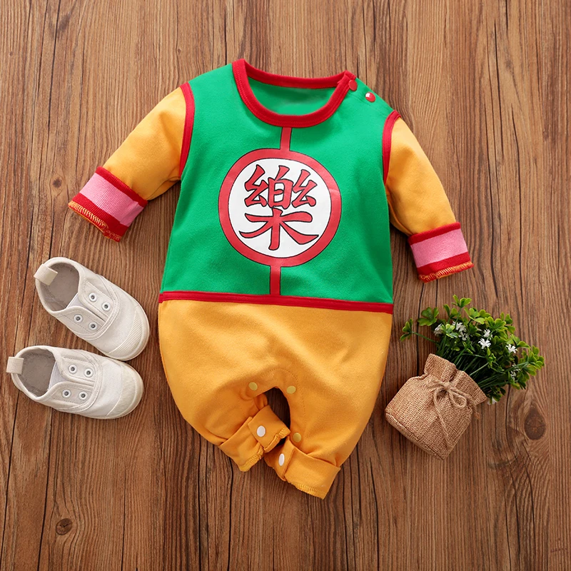 Bebé niños de manga larga de dibujos animados Cosplay traje Onesies disfraz mameluco mono ropa infantil niño 100% algodón primavera y otoño