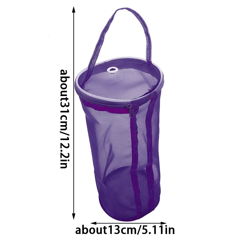 Saco de armazenamento de fio de malha oca portátil (1 peça) – saco de lã de tricô, organizador de bolsa de crochê para ferramentas de tecelagem e acessórios de costura