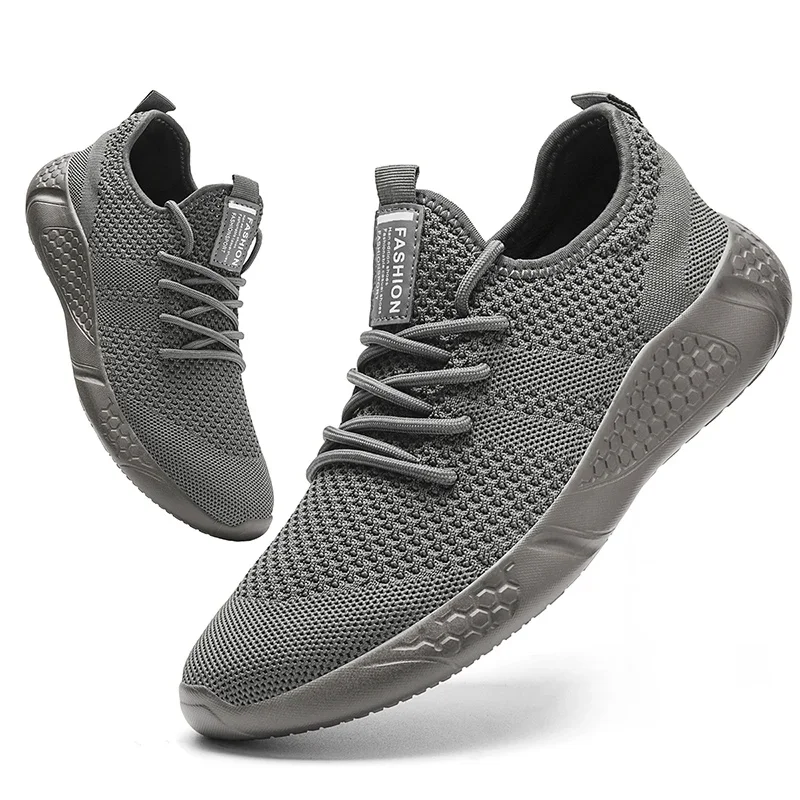 Fujeak Herren-Turnschuhe, atmungsaktive Laufschuhe, leicht, bequem, Freizeitschuhe, klassischer vulkanisierter Schuh, modischer trendiger Mesh-Schuh
