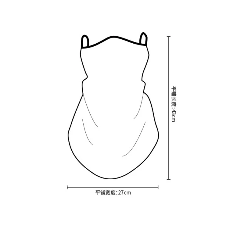 Уличная Сетчатая Маска для мужчин и женщин, маска для лица с петлями для езды на мотоцикле, защита для шеи и лица, ветрозащитный шарф-труба для езды на велосипеде с защитой от УФ-лучей