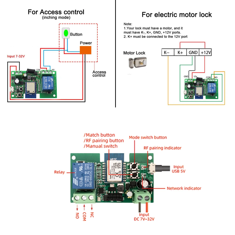 Interruptor de apertura de puerta de garaje inteligente WiFi, controlador de puerta corredera, funciona con Alexa Echo, Google Home, SmartLife, aplicación remota Tuya