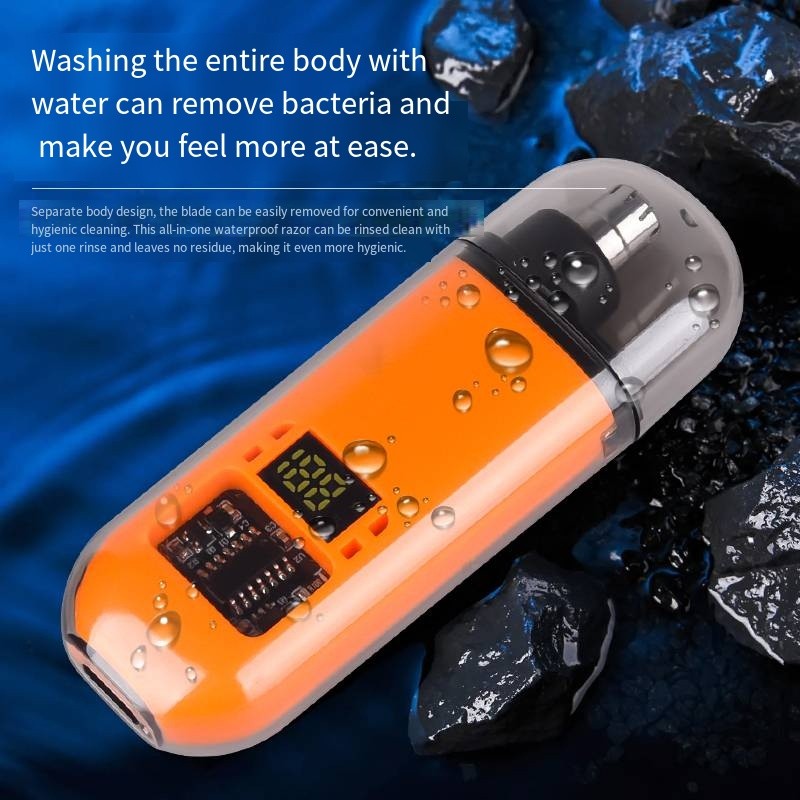 Mini Electric Nose Hair Clipper Rechargeable Multi-kinetic Shaving 2-in-1Unisex Fully Automatic Washable Shaving Nose Trimmer