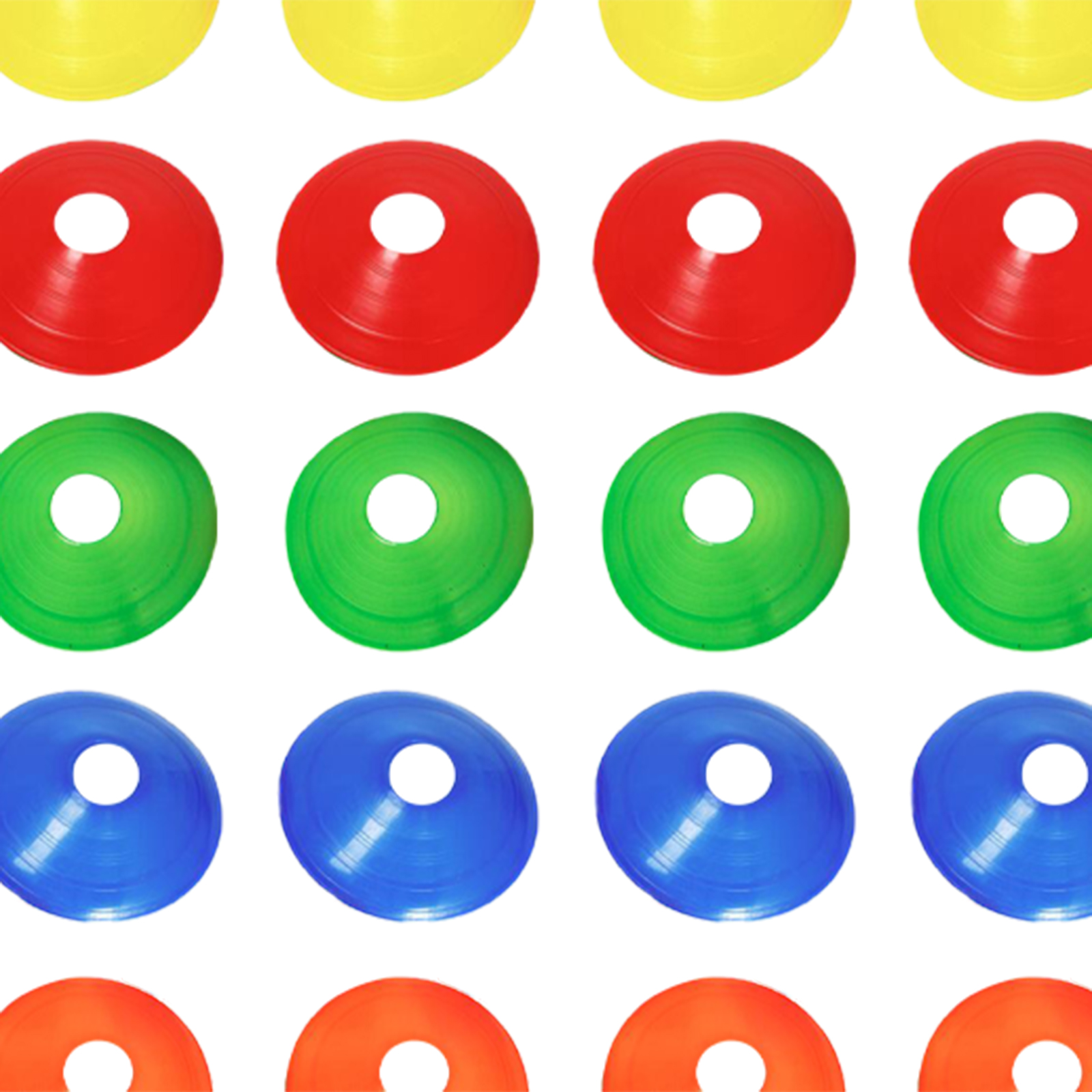 50 ピース/セットサッカーコーン練習器具用品ポータブルクロストレーニングゲームコーチングサッカーガーデンアウトドアアクティビティ