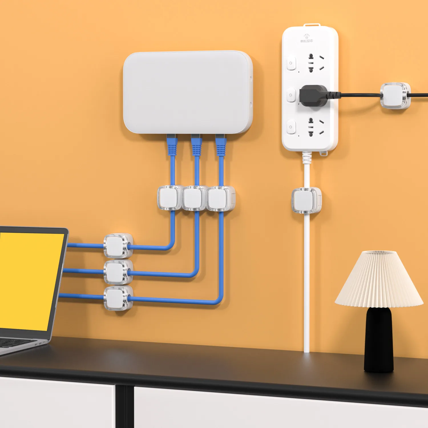 6 stücke Transparent Magnetische Kabel Prozessor Datenkabel Lagerung Handy Kabel Ladekabel Halter Desktop ohne Stanzen