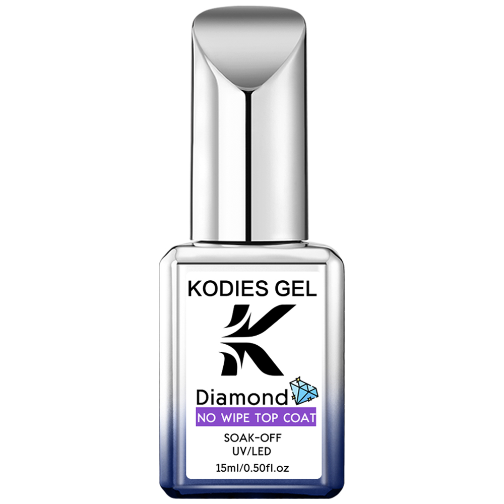 KODIES ジェル新スーパーシャイントップコートジェルネイルポリッシュ UV ダイヤモンドトップコートノーワイプシーラージェル仕上げマニキュアネイルアートサロン品質