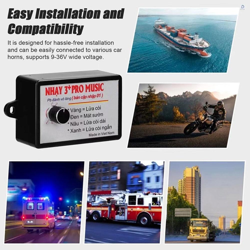 新しいハイエンド 12 V-24 V 8 & 12 サウンドミュージカル電子ホーンコントローラ 3 + プロホーンスピーカーサウンドコントロール車のトラックマリンボート