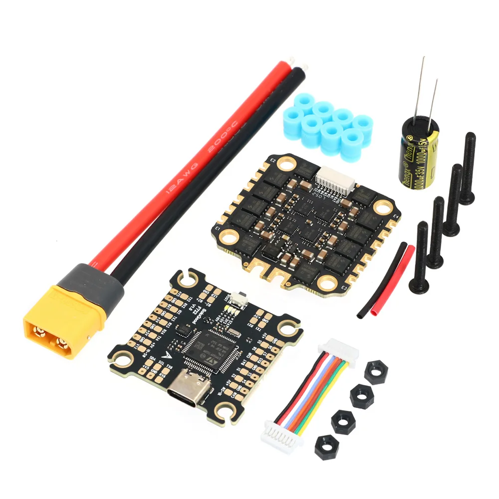 SoloGood F722 60A Stack ICM42688P F722 Flight Controller BLHELI_S 60A 4in1 ESC 30.5X30.5mm 2-6S for FPV Freestyle Drones Parts
