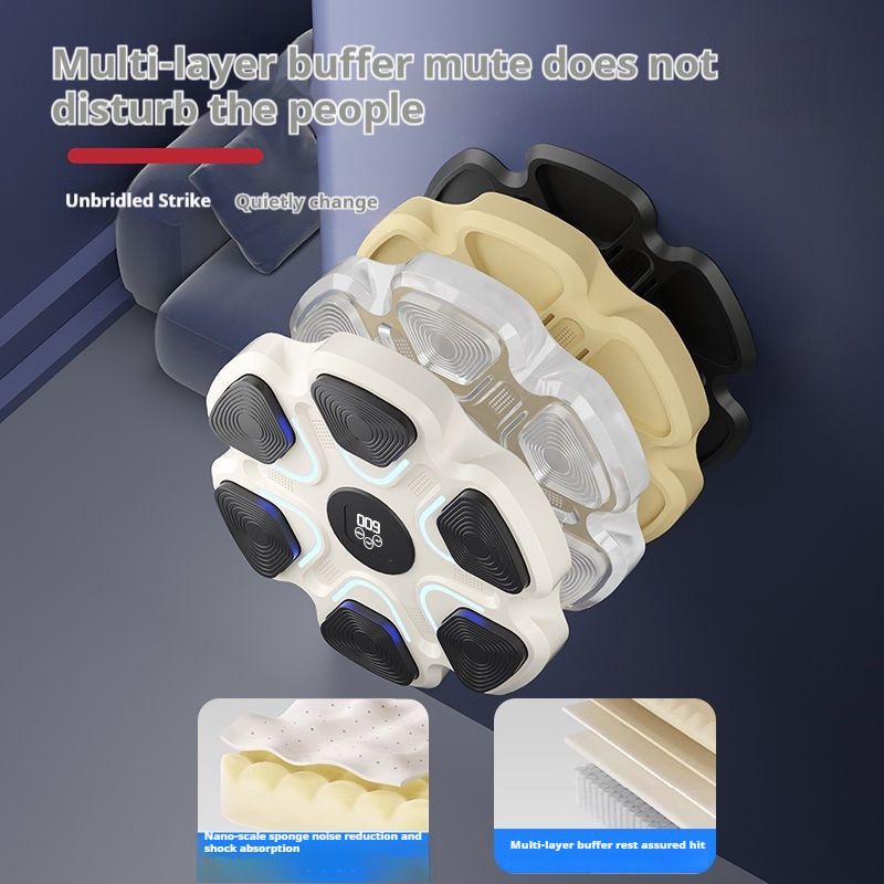 インテリジェント Bluetooth ミュージック ボクシング ウォール ターゲット フィットネス エクササイズ トレーニング機器、子供と大人のボクシング マシン