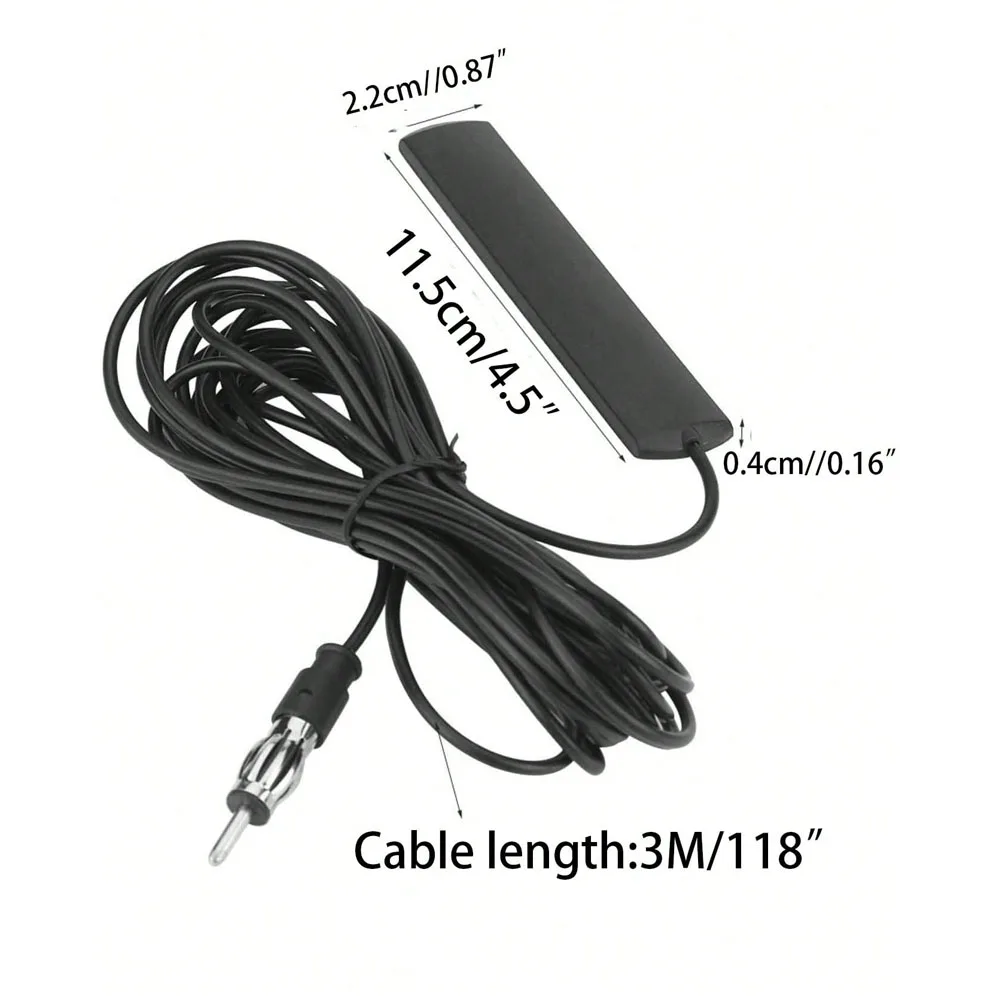 Venda Quente Antena fm de rádio automotivo universal, amplificador de sinal de 3m de comprimento para carro marinho, barco, rv, dispositivo de aprimoramento de sinal